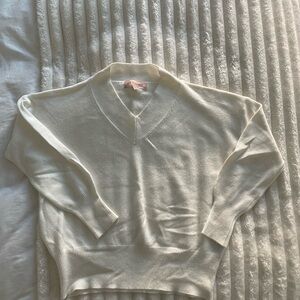 philosophy Cream V-Neck Sweater